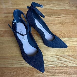 LIKE NEW Christian Siriano Women’s Sparkly Black Heels, Size 9